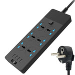 Multipresa 3000W 4 porte USB 6 prese con interruttore 2m