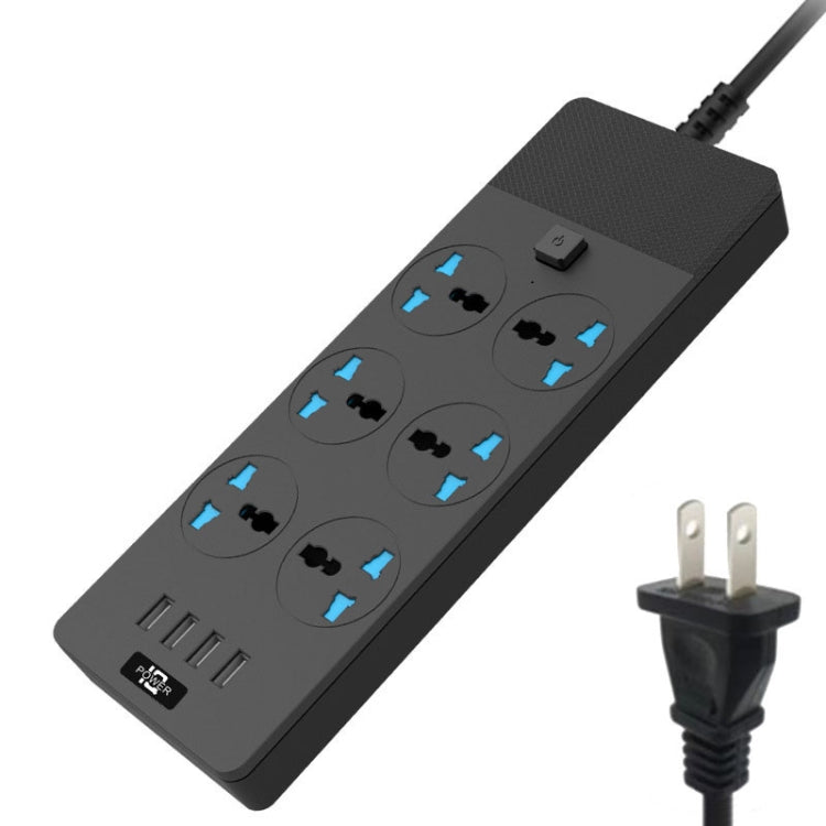 Multipresa 3000W 4 porte USB 6 prese con interruttore 2m