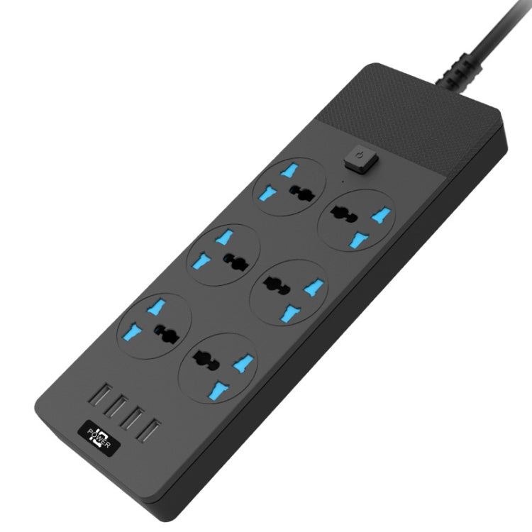 Multipresa 3000W 4 porte USB 6 prese con interruttore 2m