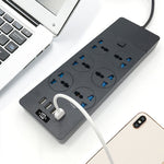 Multipresa 3000W 4 porte USB 6 prese con interruttore 2m