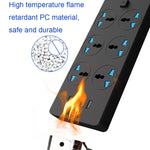 Multipresa 3000W 4 porte USB 6 prese con interruttore 2m