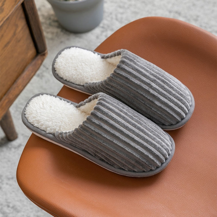 Pantofole in cotone di velluto a coste Pantofole invernali con suola spessa antiscivolo calde, 36-37, 38-39, 40-41, 42-43, 44-45