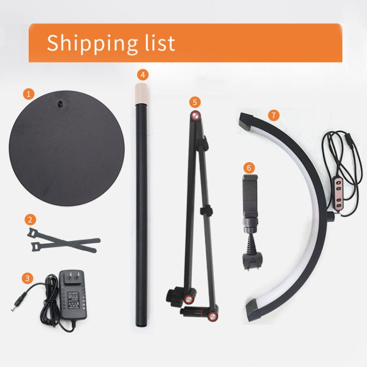Lampada di bellezza a mezzaluna a LED per manicure, sopracciglia, tatuaggi, ciglia, luce di riempimento, EU Plug, US Plug, UK Plug, AU Plug