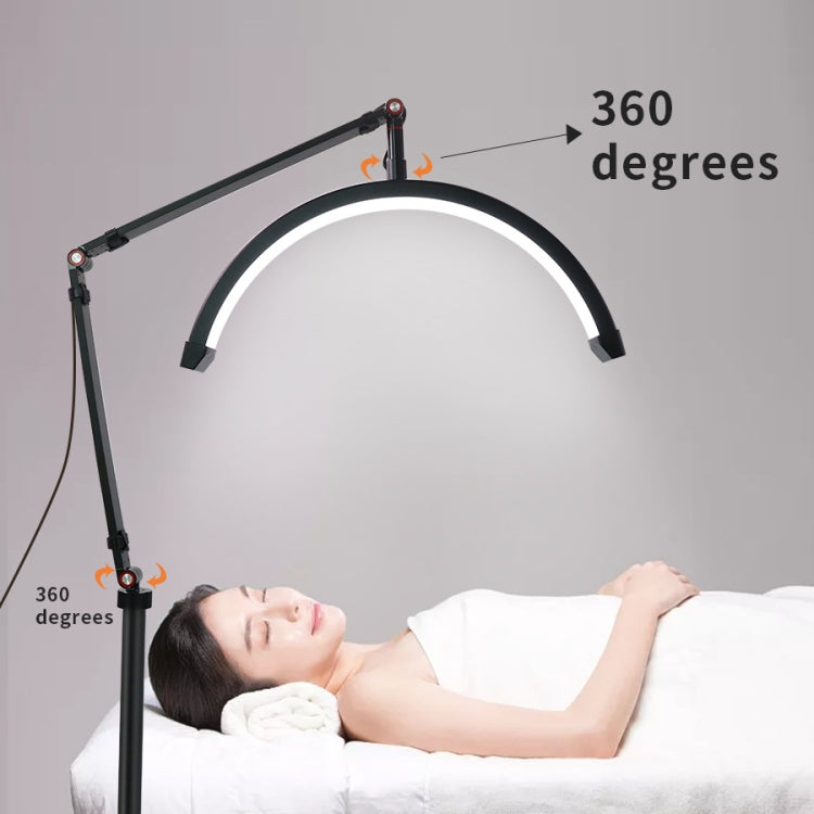 Lampada di bellezza a mezzaluna a LED per manicure, sopracciglia, tatuaggi, ciglia, luce di riempimento, EU Plug, US Plug, UK Plug, AU Plug