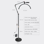 Lampada di bellezza a mezzaluna a LED per manicure, sopracciglia, tatuaggi, ciglia, luce di riempimento, EU Plug, US Plug, UK Plug, AU Plug