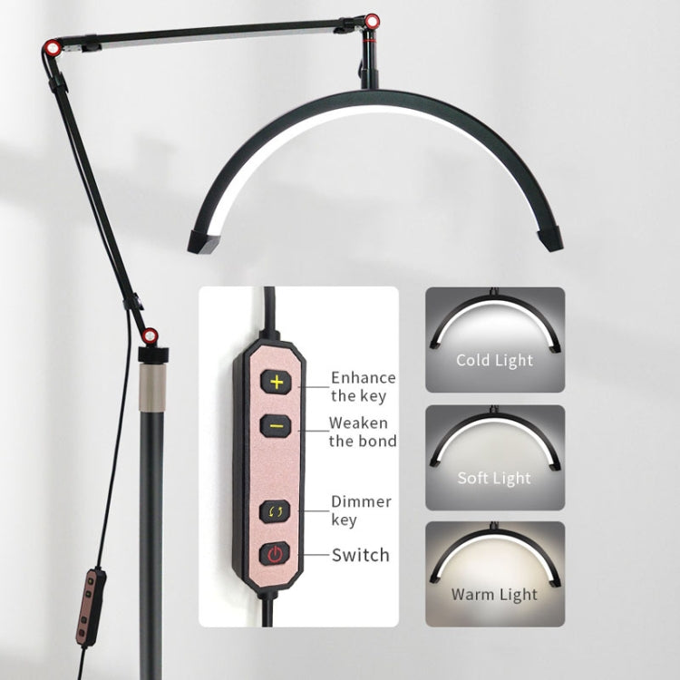 Lampada di bellezza a mezzaluna a LED per manicure, sopracciglia, tatuaggi, ciglia, luce di riempimento, EU Plug, US Plug, UK Plug, AU Plug