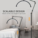 Lampada di bellezza a mezzaluna a LED per manicure, sopracciglia, tatuaggi, ciglia, luce di riempimento, EU Plug, US Plug, UK Plug, AU Plug