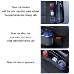 Scatola portaoggetti per sedile auto con ricarica super veloce e display digitale, Without Wireless Charging, With Wireless Charging