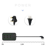 Multipresa 6 spine 3000W con 4 porte USB e interruttore 2m