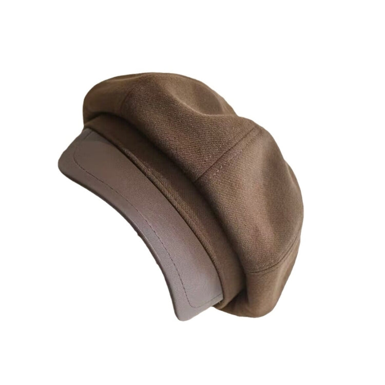 Berretto da donna autunno letterario retrò cappello da strillone berretto da ragazza ottagonale, Free Size