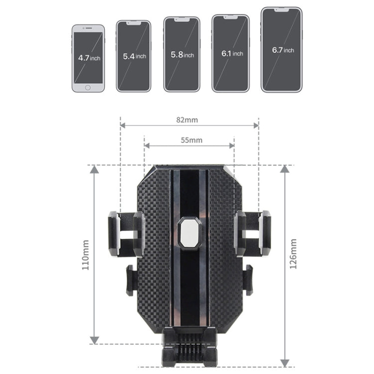 Porta cellulare regolabile portabicchieri per console centrale auto