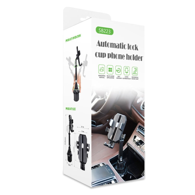Porta cellulare regolabile portabicchieri per console centrale auto