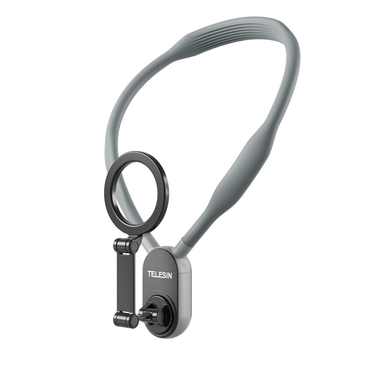 Supporto da collo per telefono con bastone magnetico per selfie in silicone TELESIN, MNM-001 (Gray), MNM-001 (Blue)