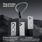 Supporto da collo magnetico in silicone per smartphone
