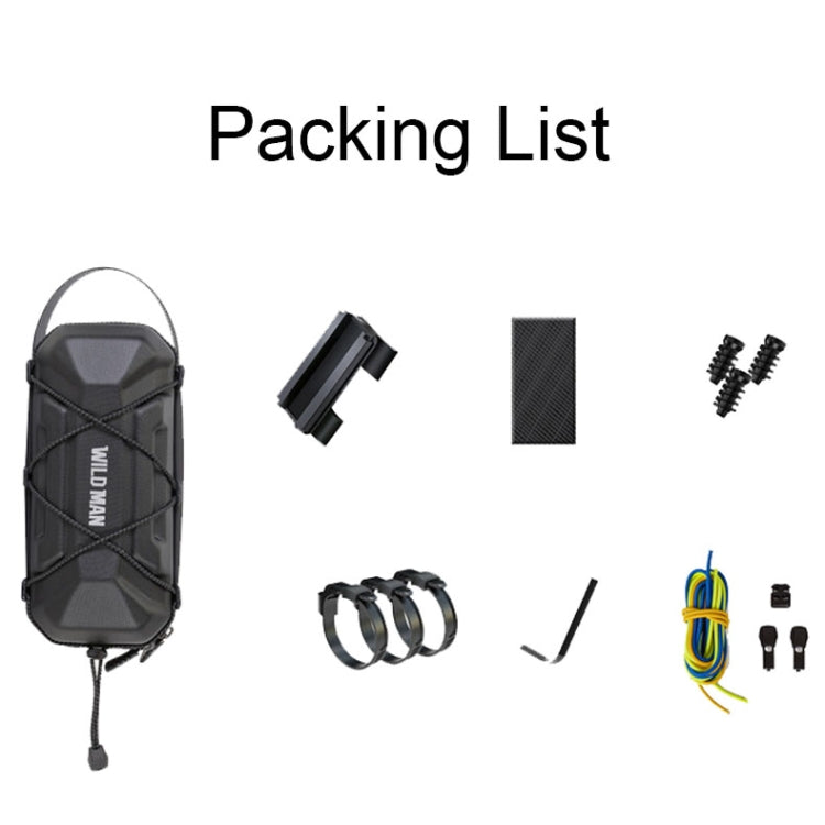 WILD MAN GD6X 2L Scooter elettrico EVA Guscio rigido Borsa da appendere Borsa da bici pieghevole, GD6X 2L