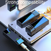 Microfono wireless lavalier doppio con Type-C e 8 Pin