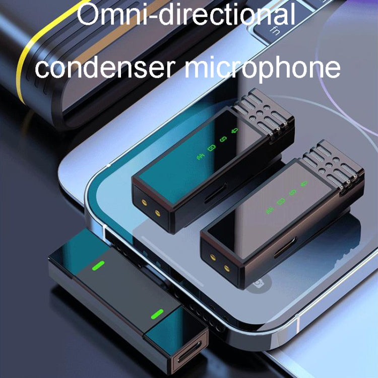 Microfono wireless lavalier doppio con Type-C e 8 Pin
