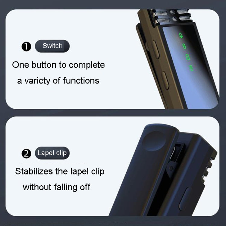 Microfono wireless lavalier doppio con Type-C e 8 Pin