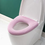Copriwater caldo e spesso ispessito per WC lavabile in maglia universale, With Handle Pink, With Handle Gray, With Handle Blue, Flat Pink, Flat Gray, Flat Blue
