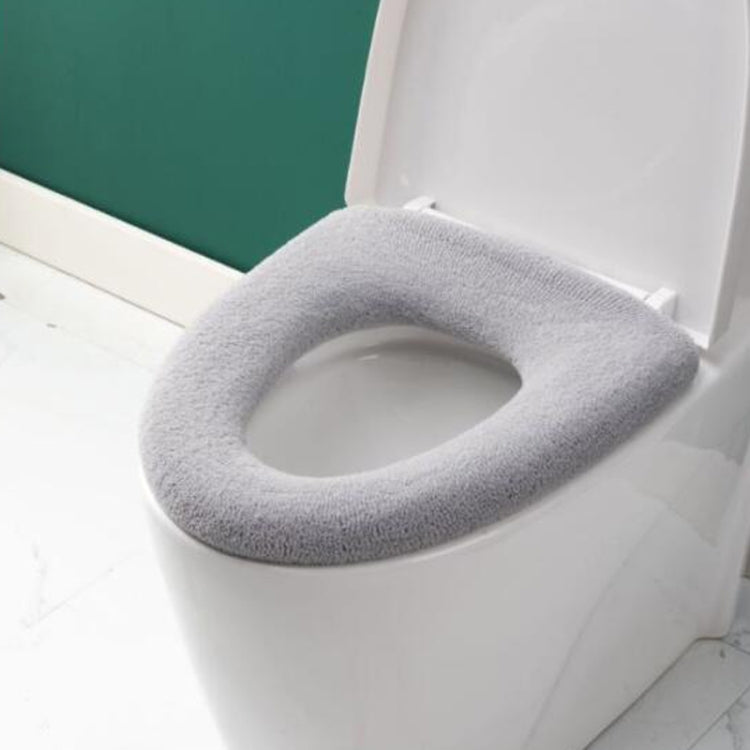 Copriwater caldo e spesso ispessito per WC lavabile in maglia universale, With Handle Pink, With Handle Gray, With Handle Blue, Flat Pink, Flat Gray, Flat Blue
