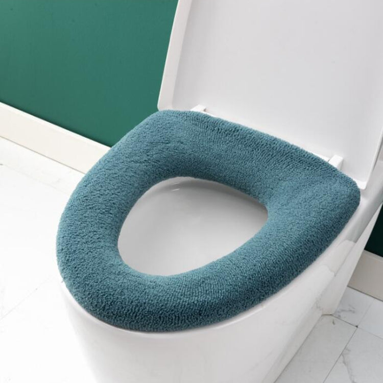 Copriwater caldo e spesso ispessito per WC lavabile in maglia universale, With Handle Pink, With Handle Gray, With Handle Blue, Flat Pink, Flat Gray, Flat Blue