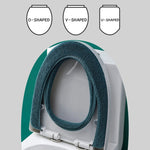 Copriwater caldo e spesso ispessito per WC lavabile in maglia universale, With Handle Pink, With Handle Gray, With Handle Blue, Flat Pink, Flat Gray, Flat Blue