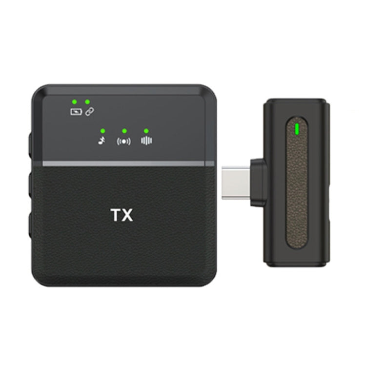 Microfono lavalier wireless Uno a uno con registrazione dal vivo e cancellazione del rumore, Type-C, 8 Pin