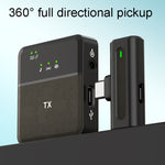 Microfono lavalier wireless con cancellazione rumore Type-C 8 Pin