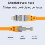 Cavo a banda larga ad alta velocità CAT6 Gigabit Ethernet con doppia schermatura, 0.5m, 1m, 1.5m, 2m, 3m, 5m, 8m, 10m, 12m, 15m, 20m, 25m, 30m, 40m