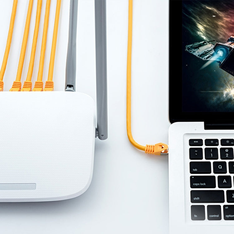 Cavo a banda larga ad alta velocità CAT6 Gigabit Ethernet con doppia schermatura, 0.5m, 1m, 1.5m, 2m, 3m, 5m, 8m, 10m, 12m, 15m, 20m, 25m, 30m, 40m