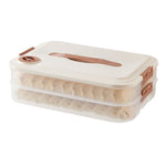 Scatola portaoggetti per gnocchi Custodia per gnocchi domestici per uso alimentare Custodia fresca congelata, 2 Layer With Cover, 3 Layer With Cover, 4 Layer With Cover