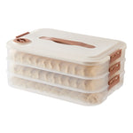 Scatola portaoggetti per gnocchi Custodia per gnocchi domestici per uso alimentare Custodia fresca congelata, 2 Layer With Cover, 3 Layer With Cover, 4 Layer With Cover
