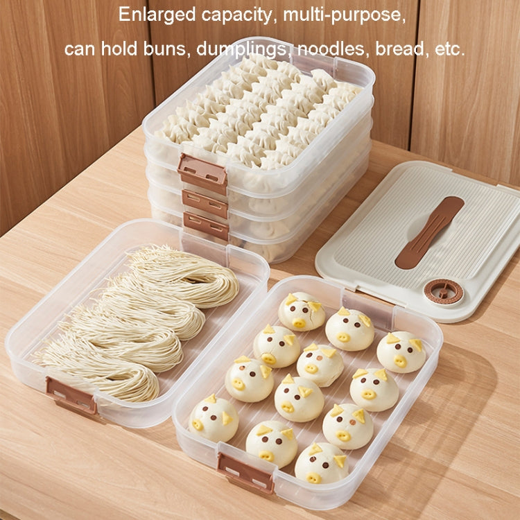 Scatola portaoggetti per gnocchi Custodia per gnocchi domestici per uso alimentare Custodia fresca congelata, 2 Layer With Cover, 3 Layer With Cover, 4 Layer With Cover