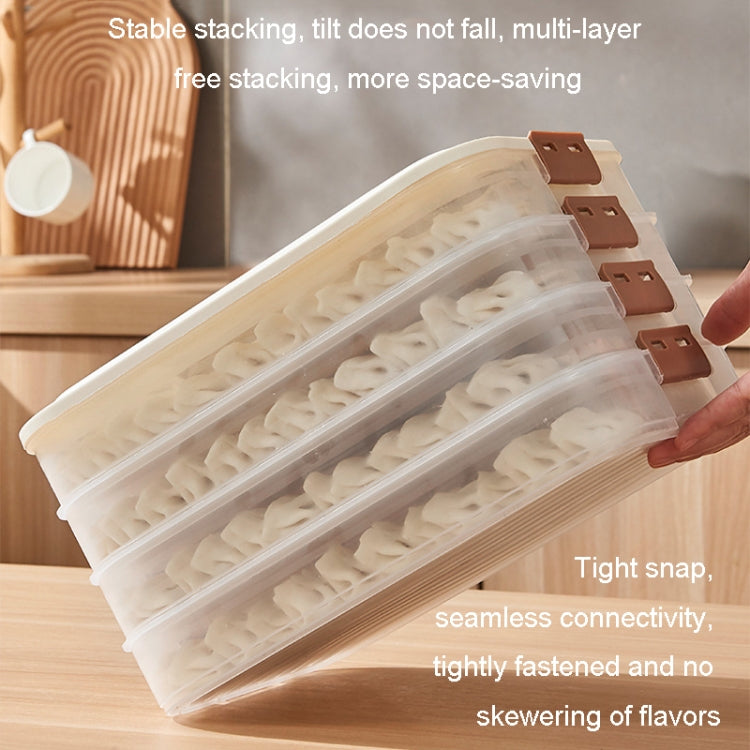 Scatola portaoggetti per gnocchi Custodia per gnocchi domestici per uso alimentare Custodia fresca congelata, 2 Layer With Cover, 3 Layer With Cover, 4 Layer With Cover