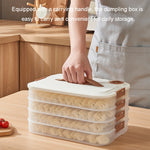 Scatola portaoggetti per gnocchi Custodia per gnocchi domestici per uso alimentare Custodia fresca congelata, 2 Layer With Cover, 3 Layer With Cover, 4 Layer With Cover