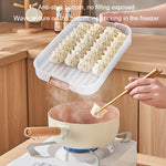 Scatola portaoggetti per gnocchi Custodia per gnocchi domestici per uso alimentare Custodia fresca congelata, 2 Layer With Cover, 3 Layer With Cover, 4 Layer With Cover