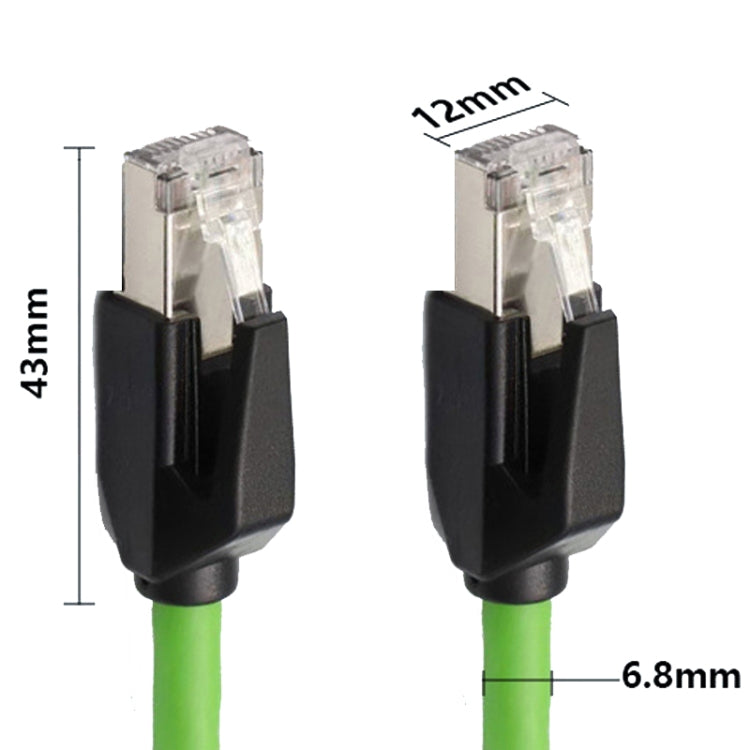 Cavo industriale Gigabit a doppia schermatura CAT6 Cavo per catena portacavi resistente alle vibrazioni e altamente flessibile, 0.5m, 1m, 2m, 3m, 5m, 8m, 10m, 12m, 15m, 18m, 20m, 25m, 30m, 35m, 40m