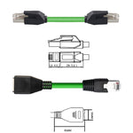 Cavo industriale Gigabit a doppia schermatura CAT6 Cavo per catena portacavi resistente alle vibrazioni e altamente flessibile, 0.5m, 1m, 2m, 3m, 5m, 8m, 10m, 12m, 15m, 18m, 20m, 25m, 30m, 35m, 40m