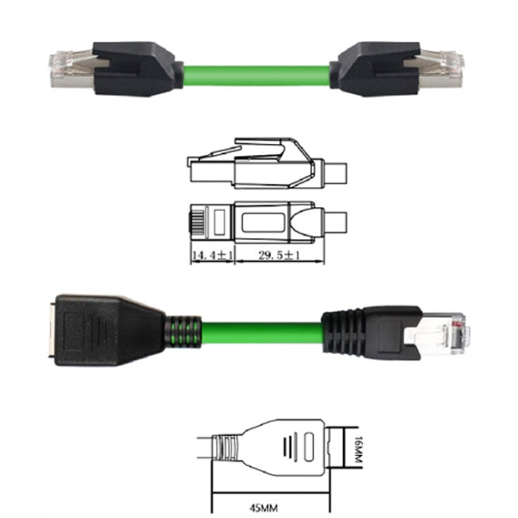 Cavo industriale Gigabit a doppia schermatura CAT6 Cavo per catena portacavi resistente alle vibrazioni e altamente flessibile, 0.5m, 1m, 2m, 3m, 5m, 8m, 10m, 12m, 15m, 18m, 20m, 25m, 30m, 35m, 40m