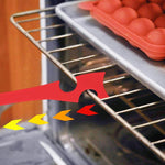 Strumento push-pull per friggitrice ad aria per griglia da forno in silicone da cucina con manico più lungo, Small 20 x 2.8cm, Large 28 x 3.8cm