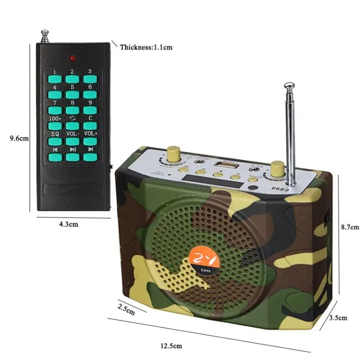 Altoparlante Bluetooth 25W per caccia con telecomando wireless