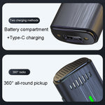 Microfono wireless lavalier con cancellazione rumore Type-C