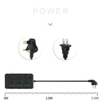 Presa multipla 3 spine 3000W con 4 porte USB e PD 2m