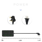 B09 2m 3000W 3 Spine + PD + 4 Porte USB Presa Multifunzionale Ignifuga Con Interruttore, UK Plug, US Plug