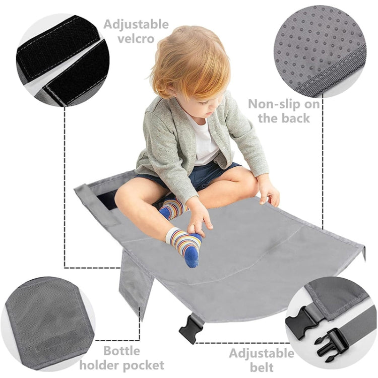 Cuscino da viaggio portatile per estensione del sedile dell'aereo per bambini, 79 x 44cm