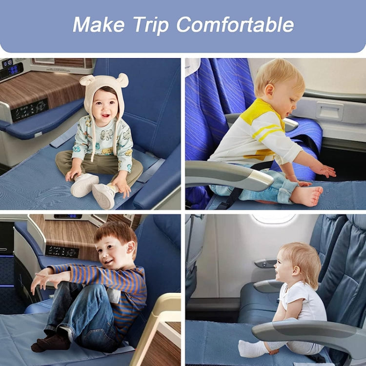 Cuscino da viaggio portatile per estensione del sedile dell'aereo per bambini, 79 x 44cm