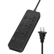 T14 2m 2500W 3 Spine + 3 Porte USB Presa Multifunzione Con Interruttore, UK Plug (Black), UK Plug (White), US Plug (Black), US Plug (White), EU Plug (Black), EU Plug (White)