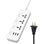 Presa multipresa 3 spine + 3 porte USB 2500W con interruttore
