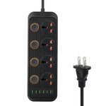 Multipresa 4 spine + 6 porte USB 3000W con interruttore