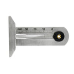 Calibro di profondità del battistrada del pneumatico in acciaio inossidabile, 0-30mm, 0-50mm, 0-60mm